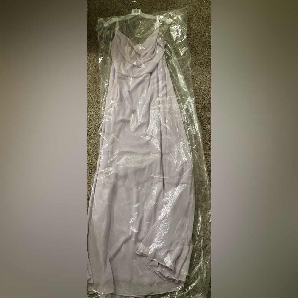 Cowl Neck Chiffon Bridesmaid Dress Size 16
